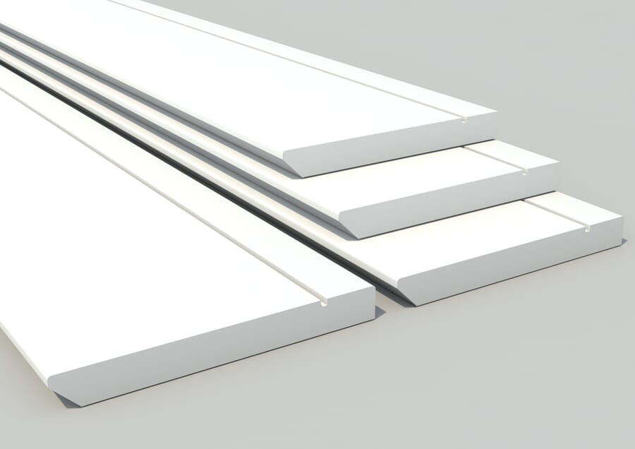 White Primed Grooved Skirting Pack