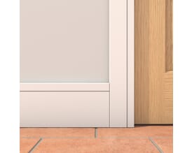 White Primed Grooved Skirting Pack