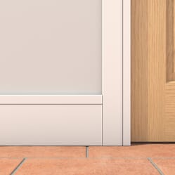 White Primed Grooved Skirting Pack