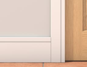 White Primed Grooved Skirting Pack