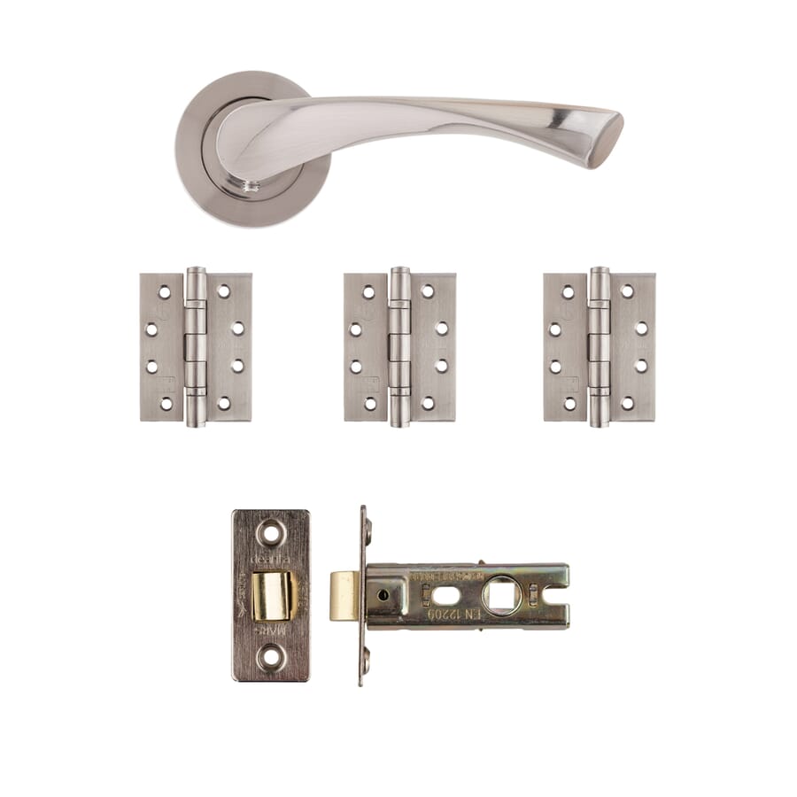 Fortuna Satin Nickel Handle Pack