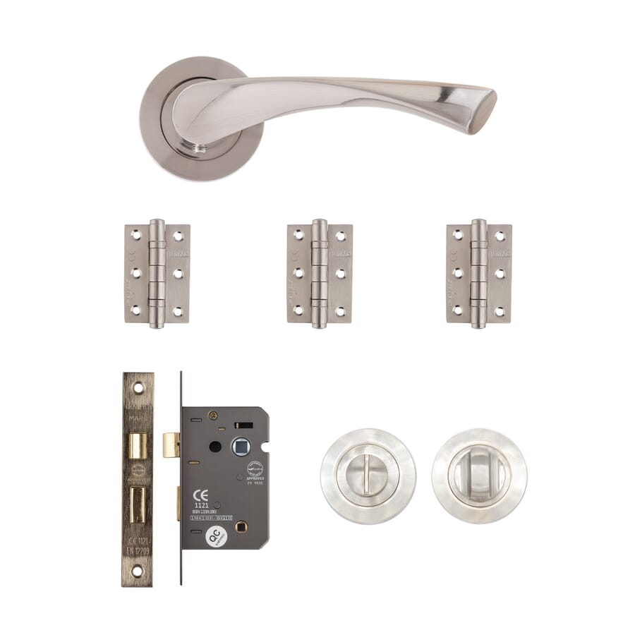 Fortuna Satin Nickel Handle Pack