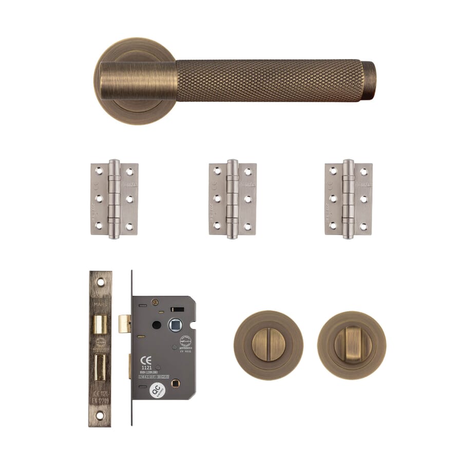 Sparta Matt Antique Brass Handle Pack