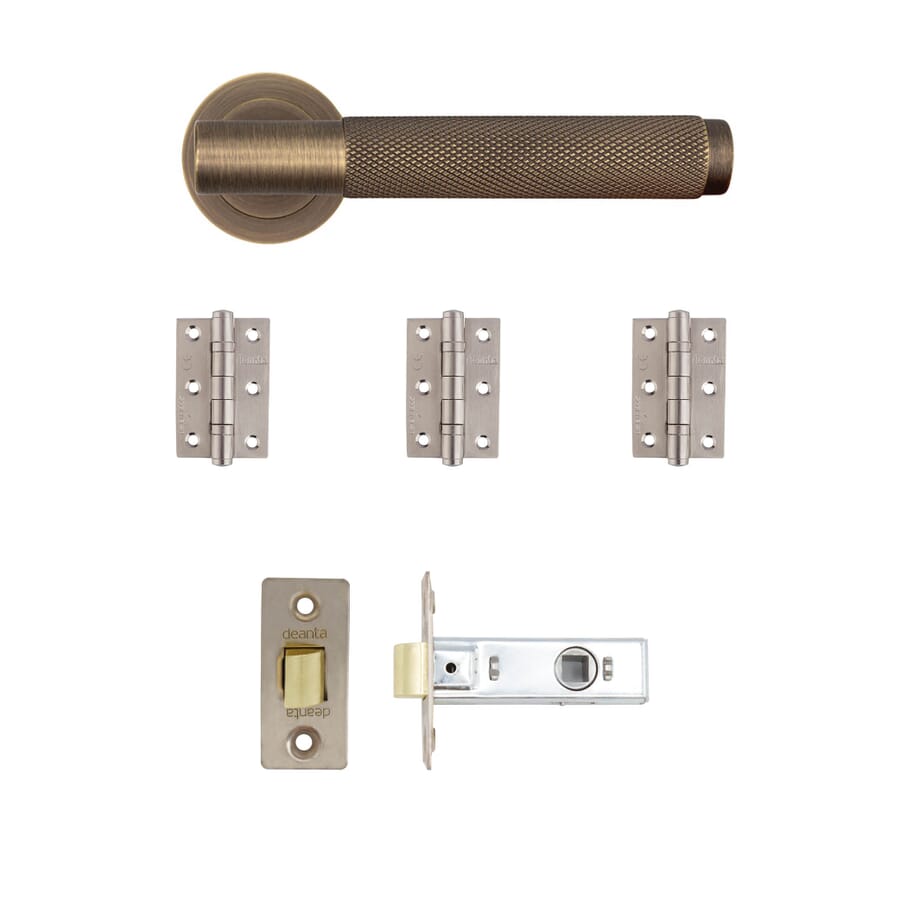 Sparta Matt Antique Brass Handle Pack
