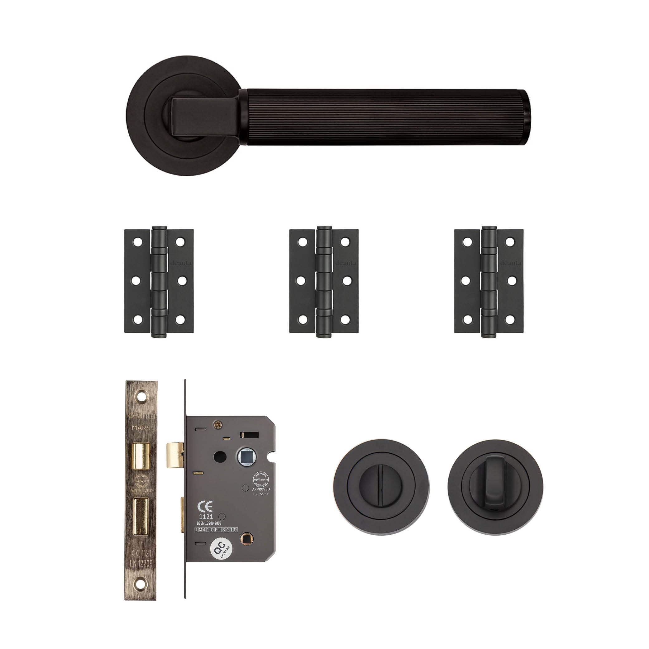 Delphi Matt Black Handle Pack