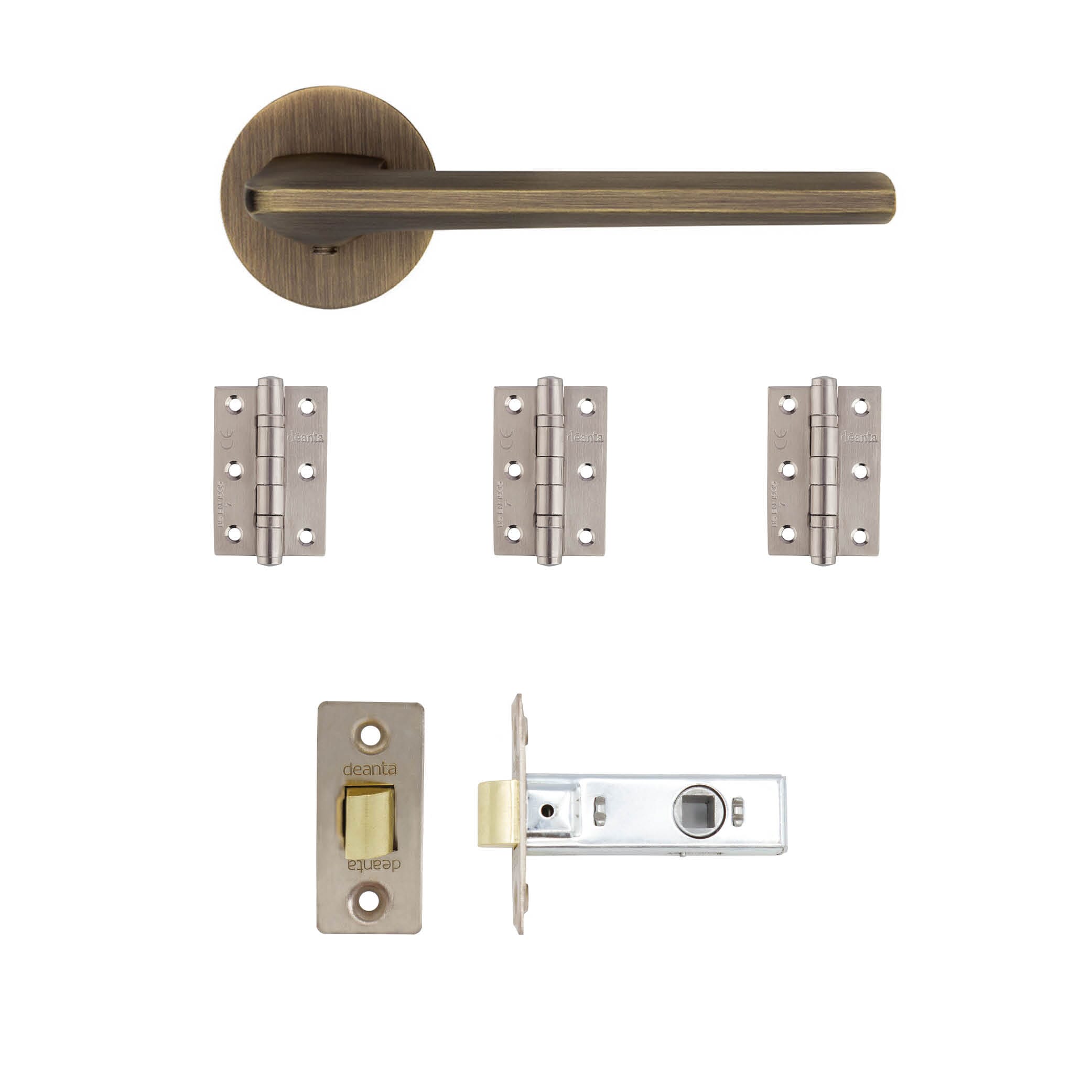 Ithaca Antique Brass Handle Pack