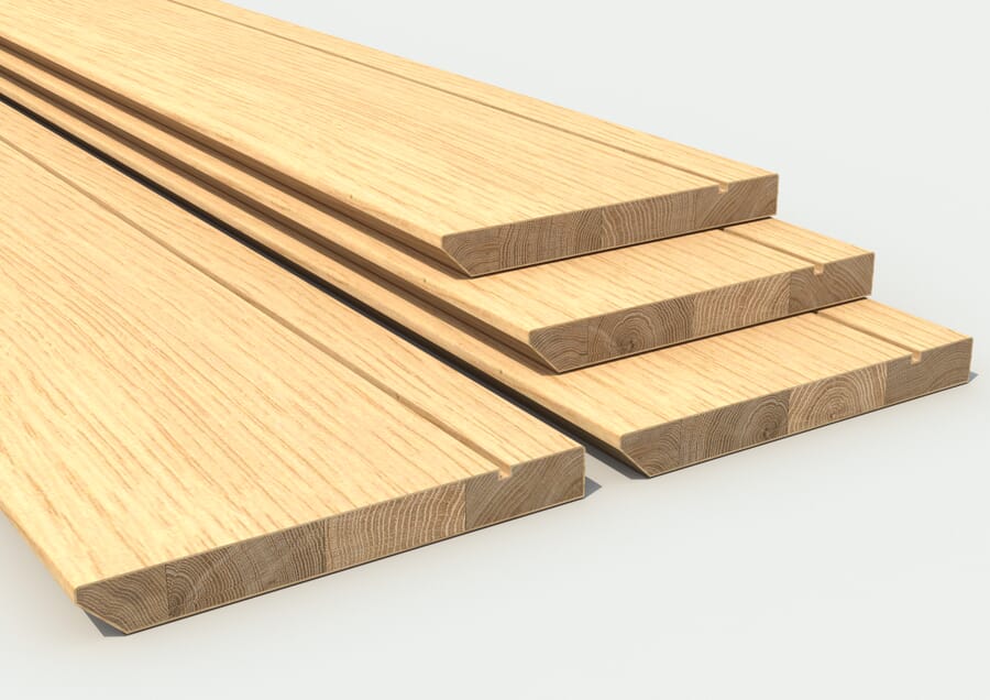 Oak Grooved Skirting Pack
