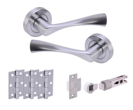 Chellaston Satin Chrome Bullet Handle Pack