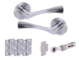 Chellaston Satin Chrome Bullet Handle Pack