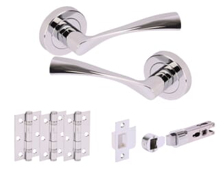 Chellaston Polished Chrome Bullet Handle Pack