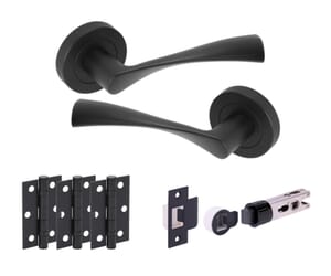 Chellaston Matt Black Bullet Handle Pack