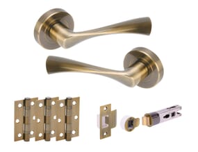 Chellaston Antique Brass Bullet Handle Pack