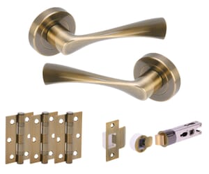Chellaston Antique Brass Bullet Handle Pack