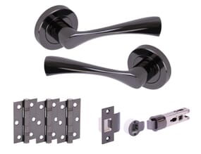 Chellaston Black Nickel Bullet Handle Pack