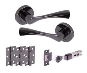 Chellaston Black Nickel Bullet Handle Pack