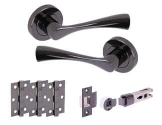 Chellaston Black Nickel Bullet Handle Pack