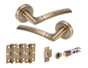 Morley Antique Brass Bullet Handle Pack