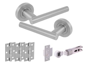 Solus Satin Chrome Bullet Handle Pack