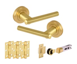 Solus Satin Brass Bullet Handle Pack