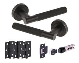 Knurled Matt Black Bullet Handle Pack