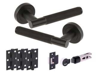 Knurled Matt Black Bullet Handle Pack