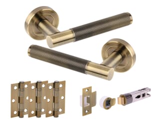 Knurled Antique Brass Bullet Handle Pack