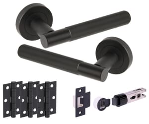 Linear Matt Black Bullet Handle Pack