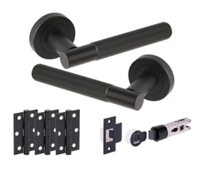 Linear Matt Black Bullet Handle Pack