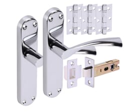 Lobo Polished Chrome Handle Pack