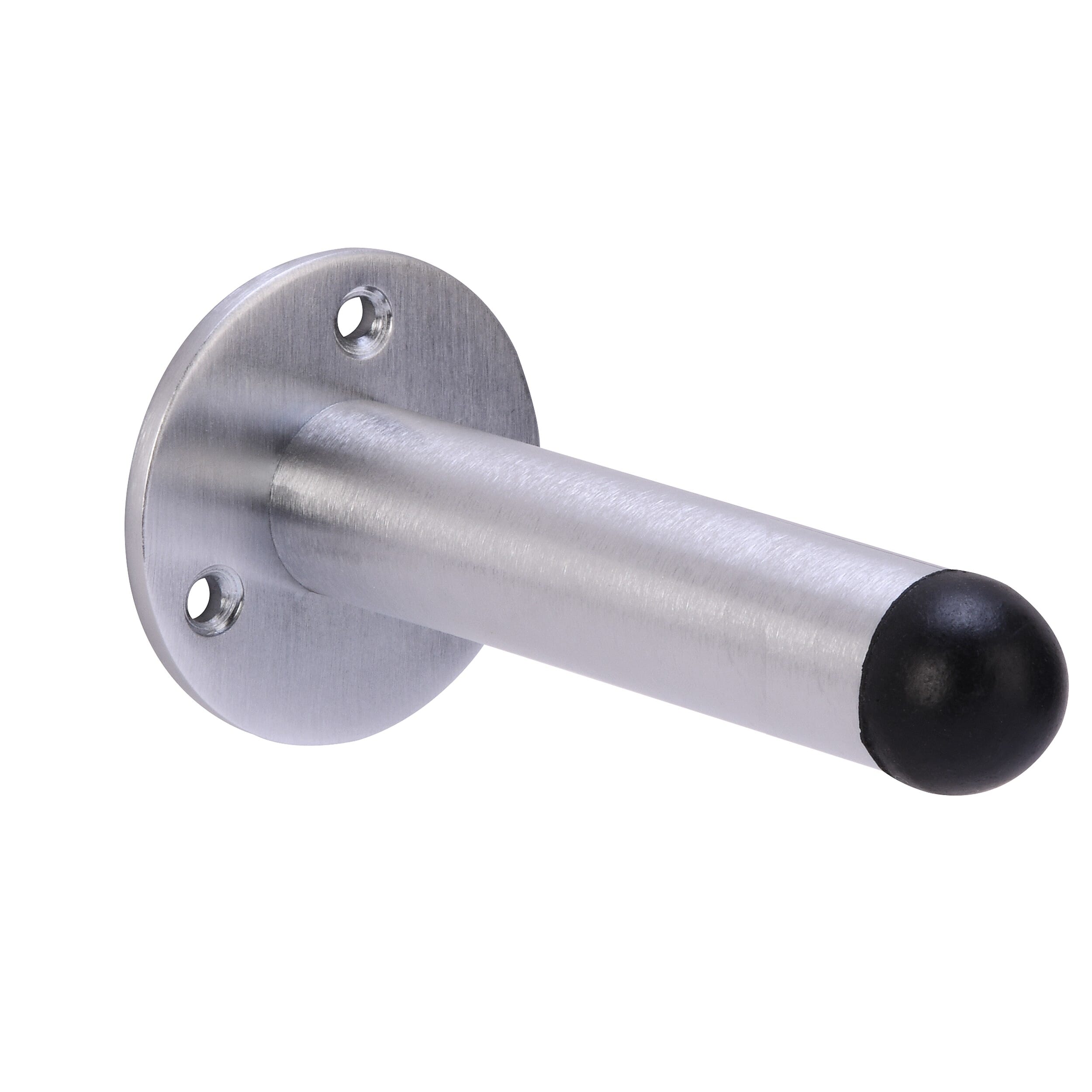 32x75mm Satin Chrome Projecing Door Stop - Concealed Fixing