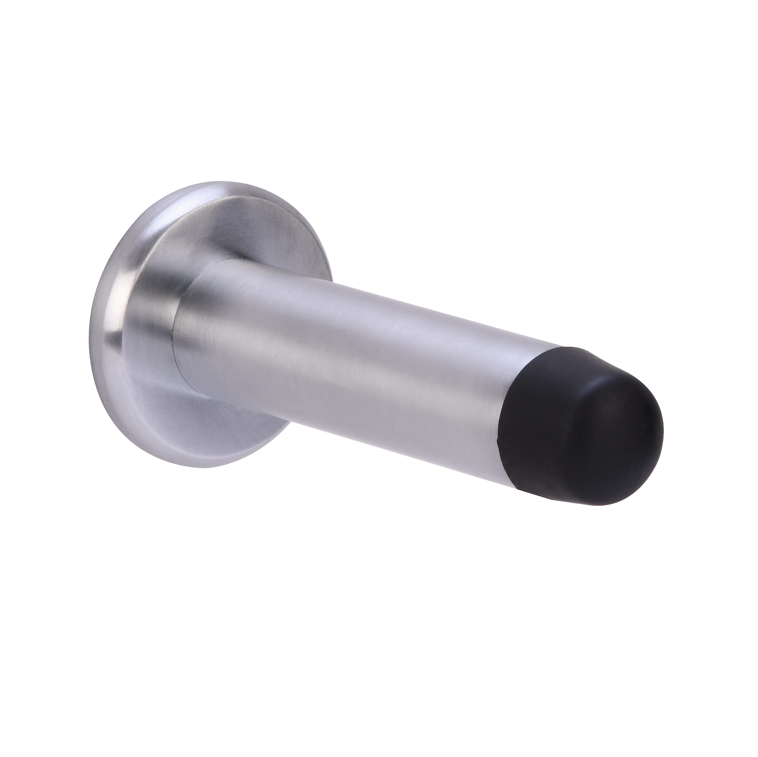 32x75mm Satin Chrome Projecing Door Stop - Concealed Fixing