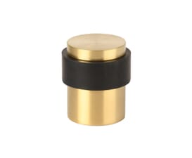 Satin Brass Collared Door Stop