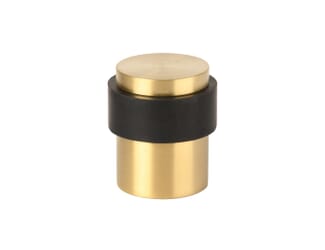 Satin Brass Collared Door Stop