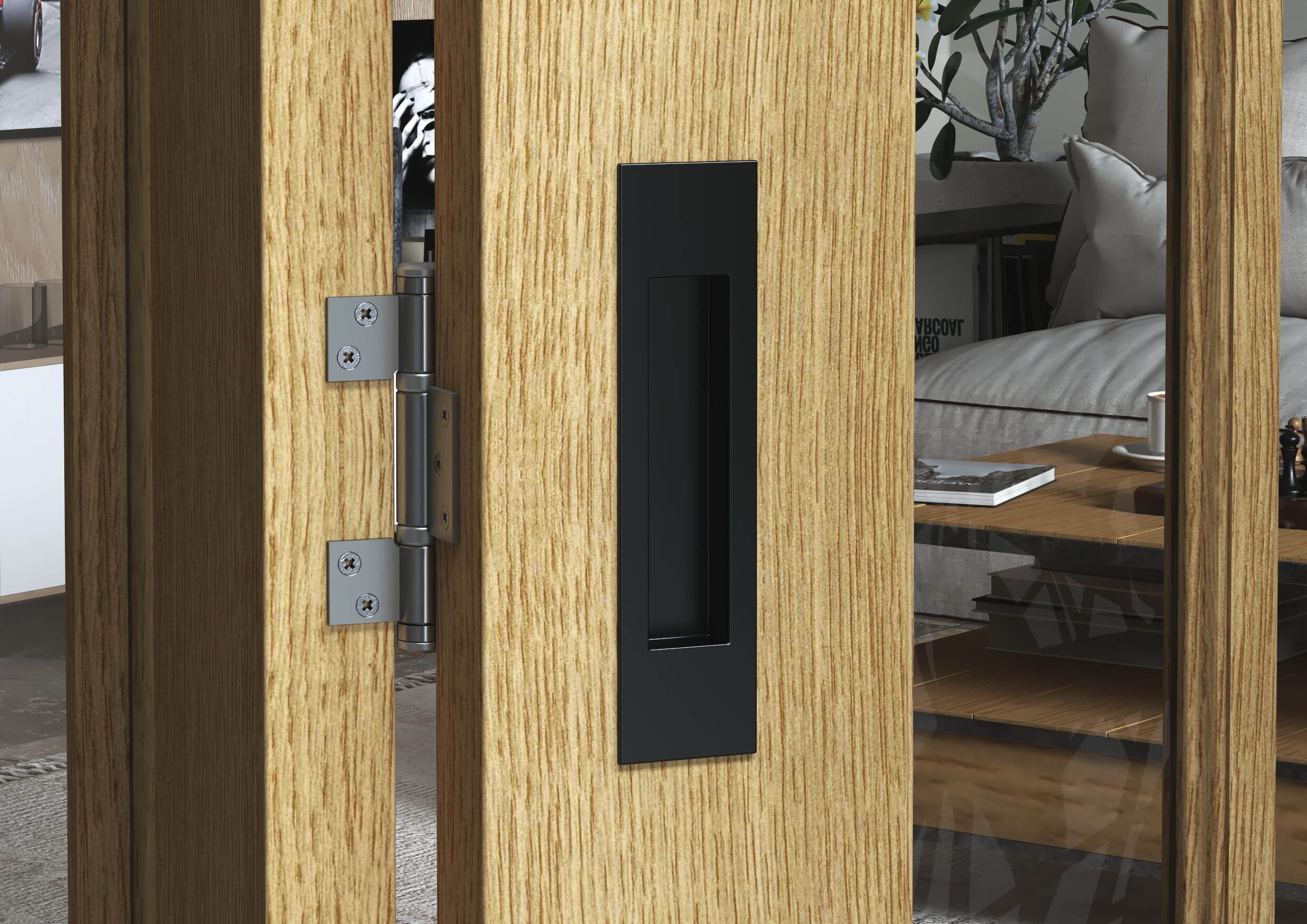 Matt Black Pull Handle