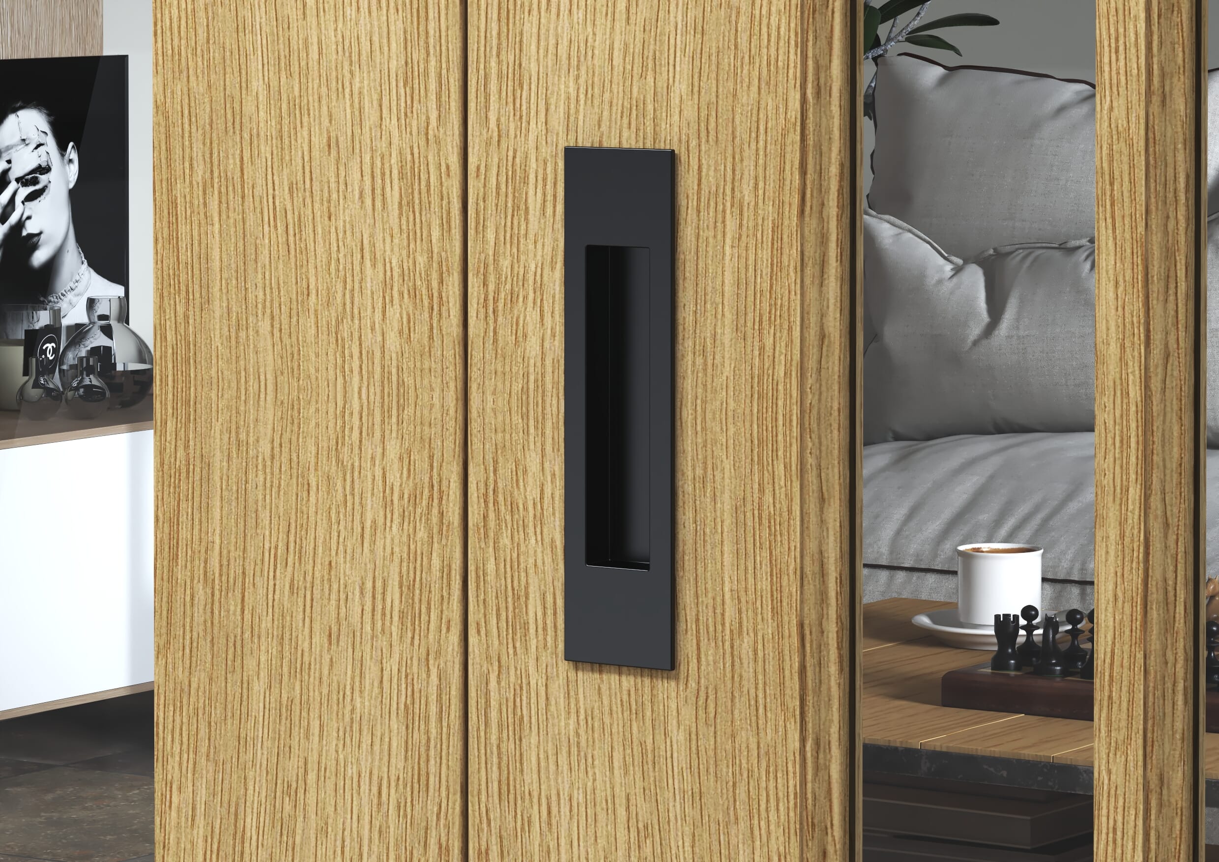 Matt Black Pull Handle