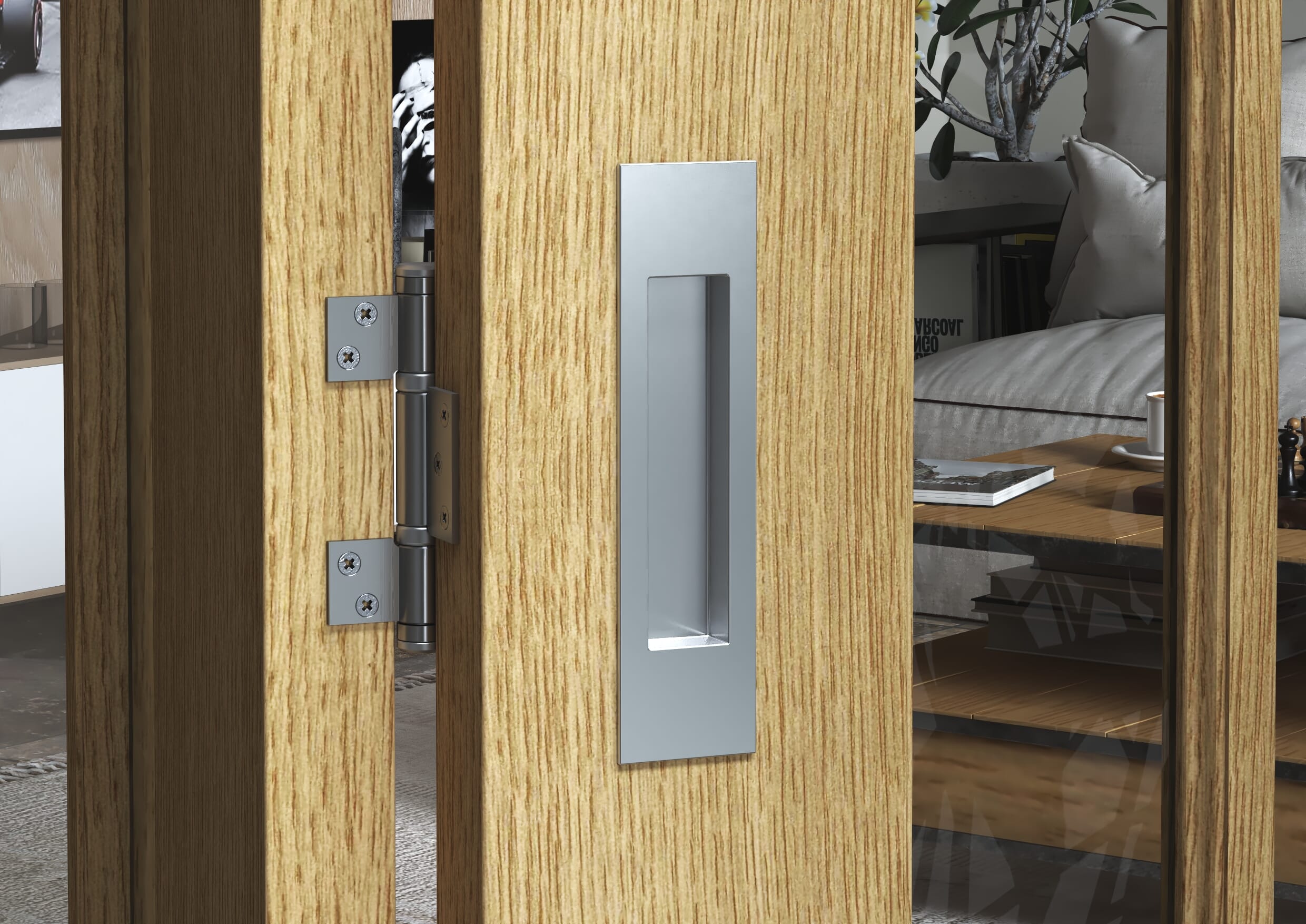 Satin Nickel Pull Handle