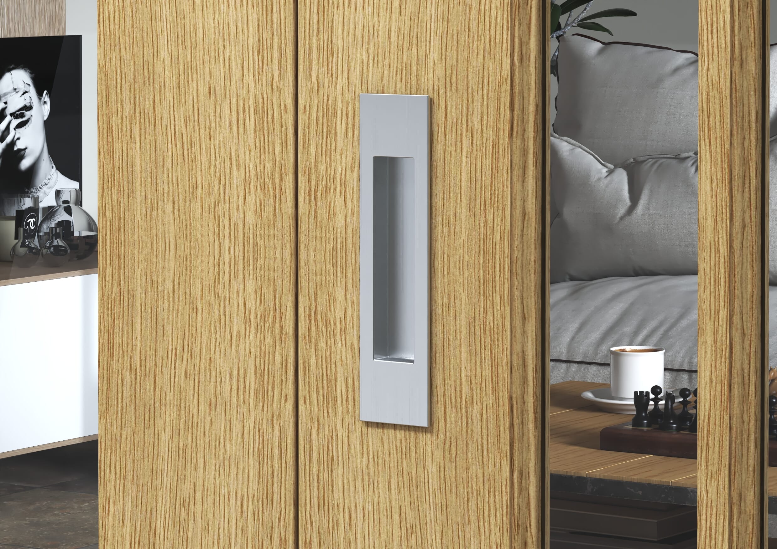 Satin Nickel Pull Handle