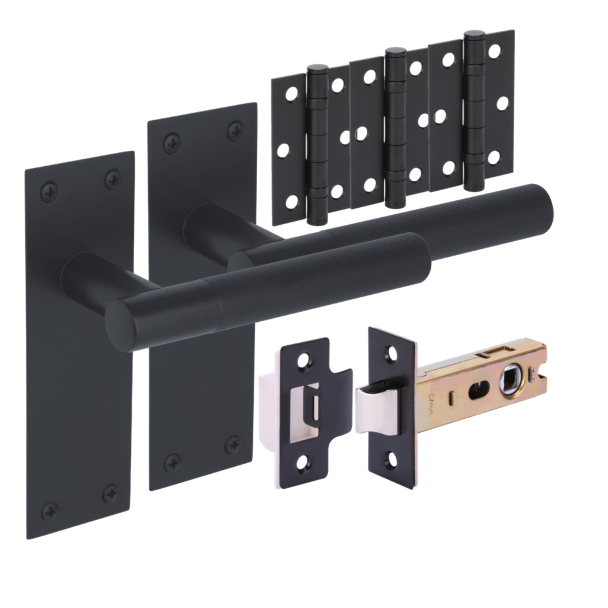 Levada Linear Matt Black Handle Pack