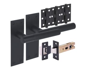 Levada Linear Matt Black Handle Pack