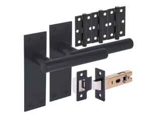 Levada Linear Matt Black Handle Pack