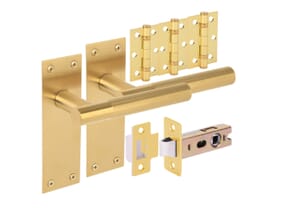 Levada Linear Satin Brass Handle Pack