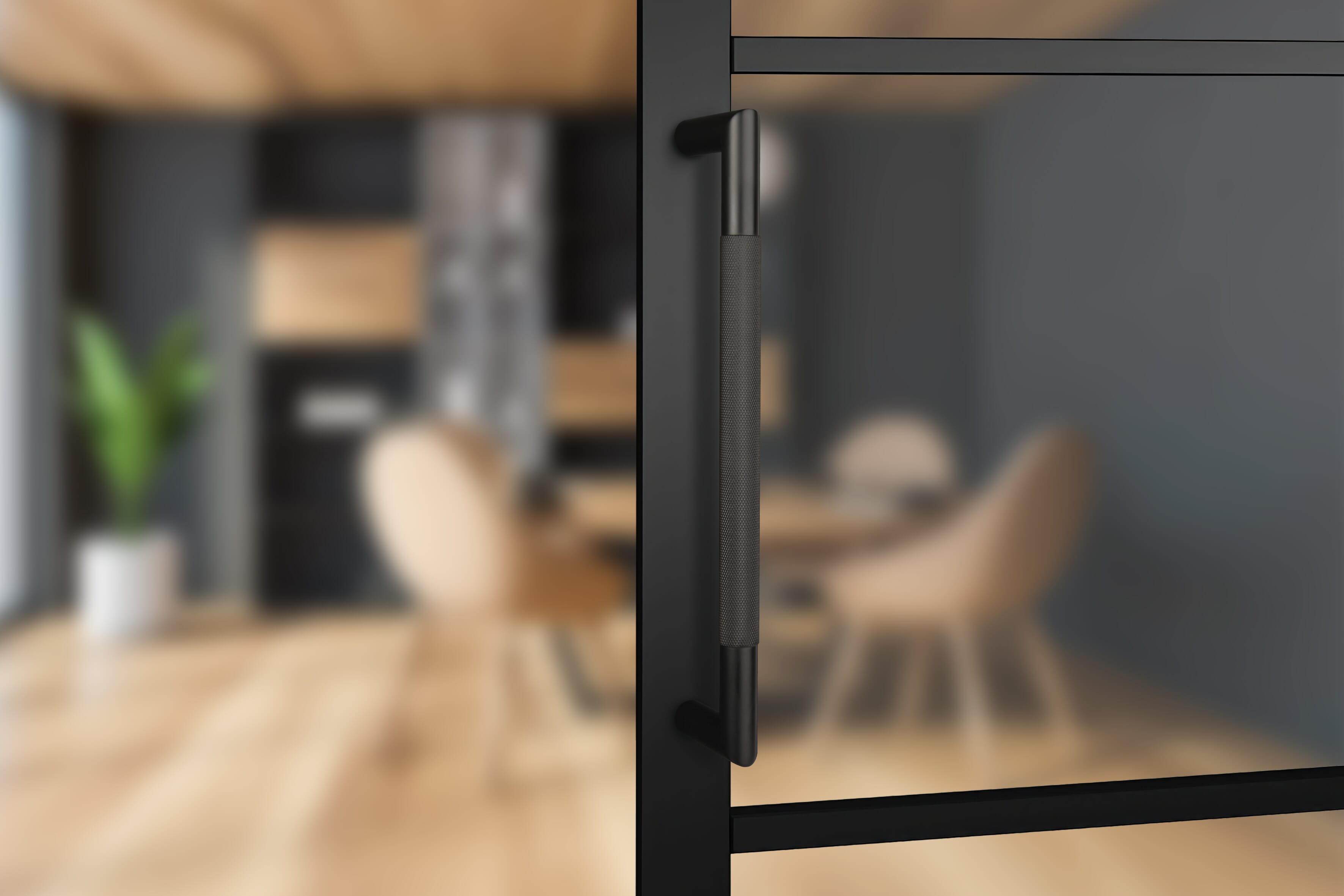 19x319mm - Square Handle with Magnetic Catch