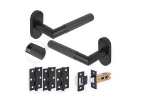 Apex Knurled Urban Matt Black Handle Pack