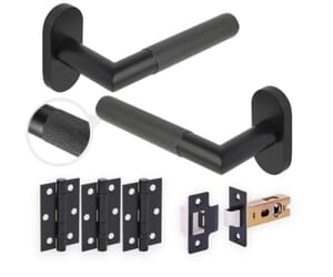 Apex Knurled Urban Matt Black Handle Pack