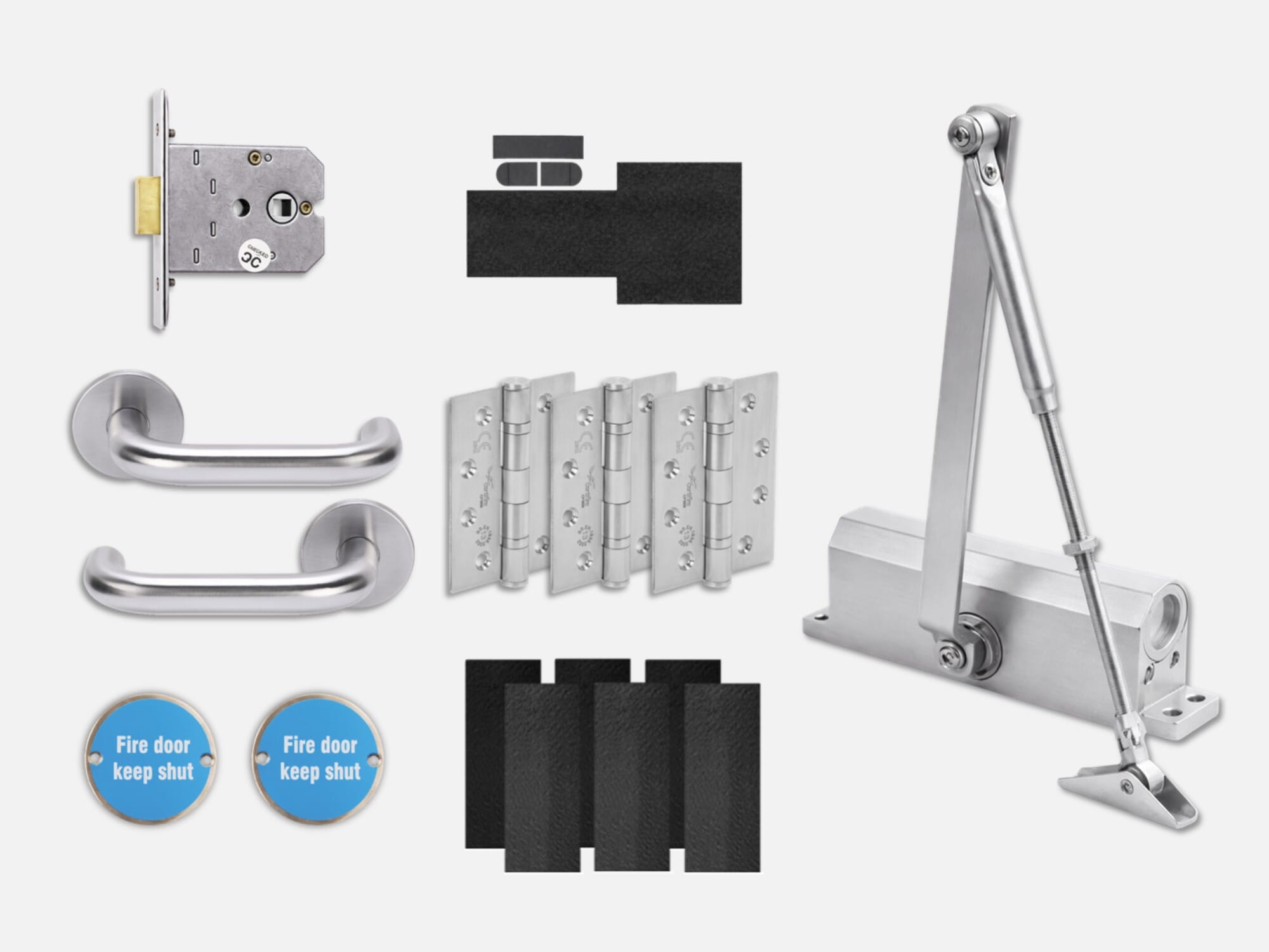 Core Commercial Fire Door Return to Door Handle Pack