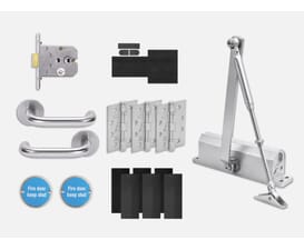 Core Commercial Fire Door Return to Door Handle Pack