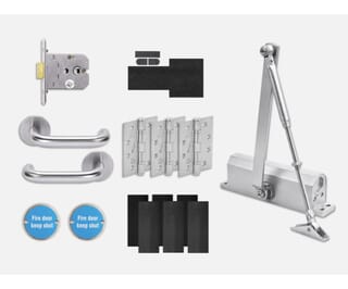 Core Commercial Fire Door Return to Door Handle Pack