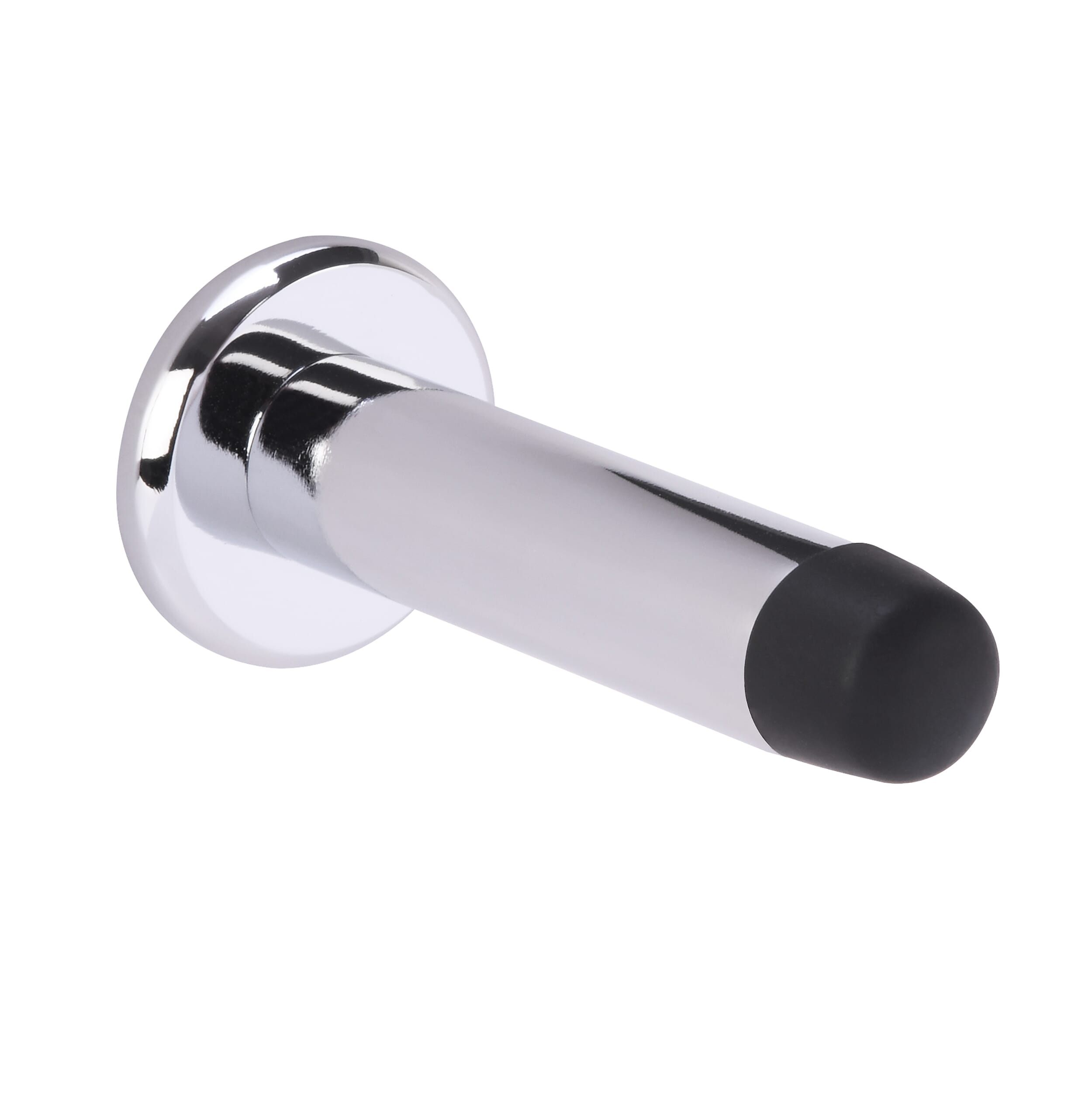 32x75mm Polished Chrome Projecing Door Stop - Concealed Fixing