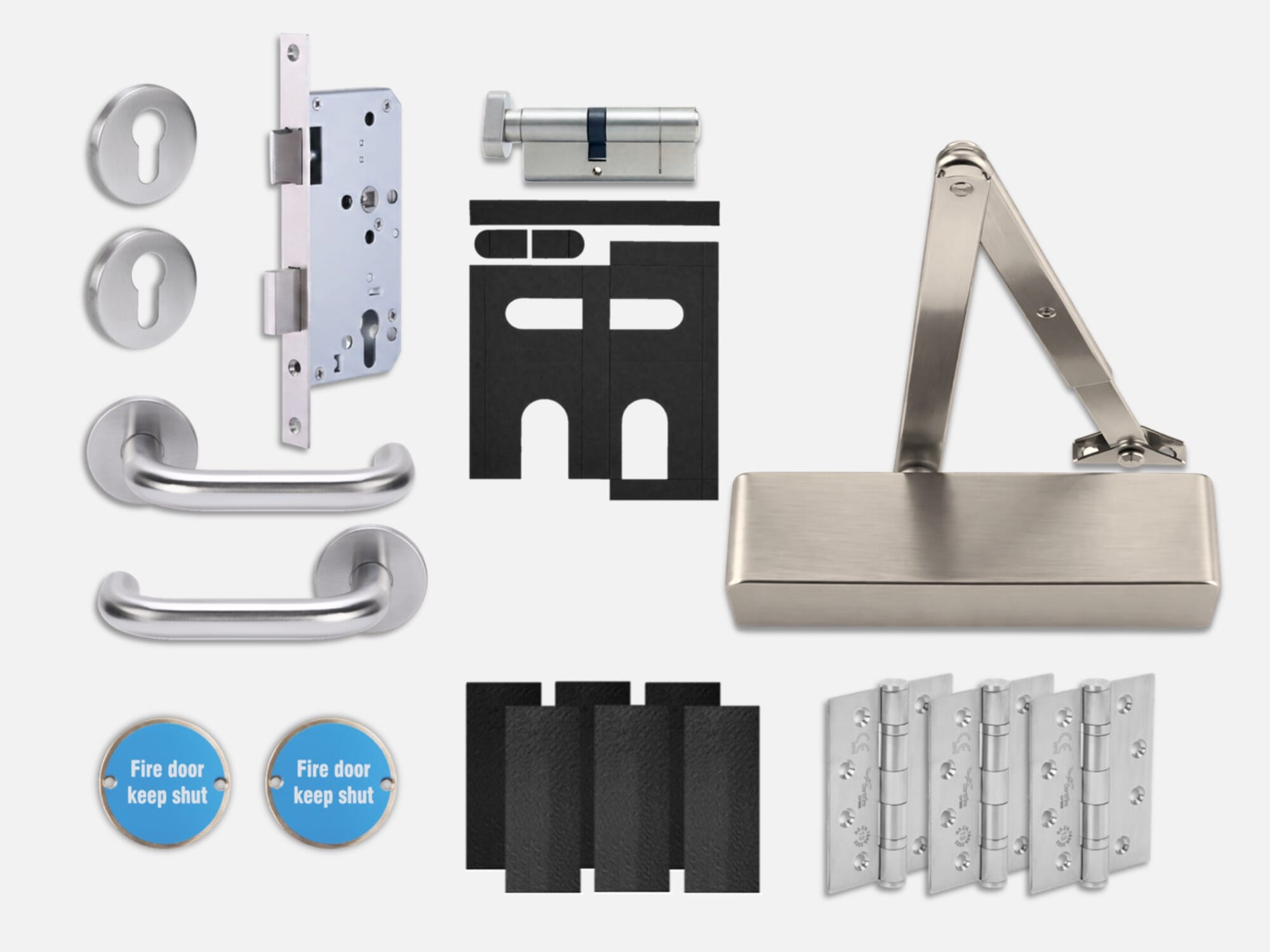 FD30 Fire Door Euro Sash Lock Pack