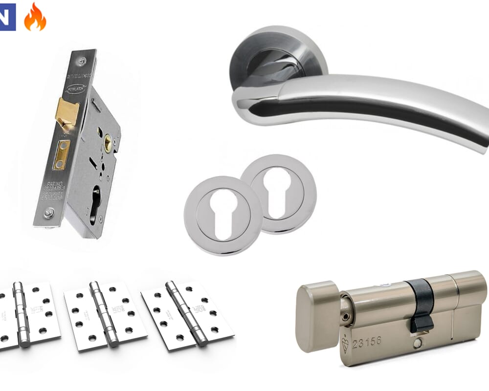 FD30 Fire Door Euro Sash Lock Pack